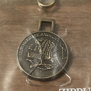 North American Hunting Club Jacket Zipper Pull Fob Key Ring New In Packaging